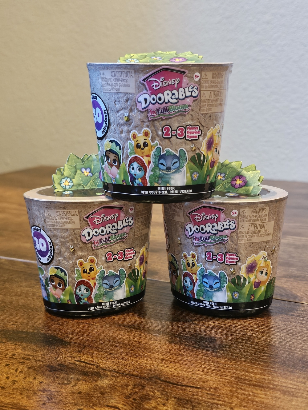 NWT Disney Doorables In Full Bloom Mini Peek Set Of 3